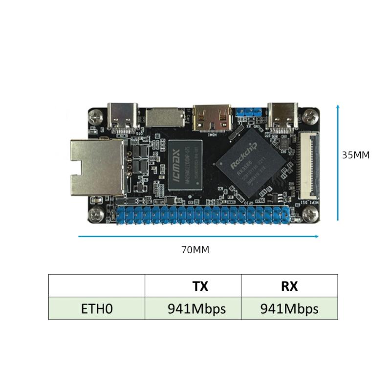 Кишеньковий одноплатний комп’ютер RK3566 SBC